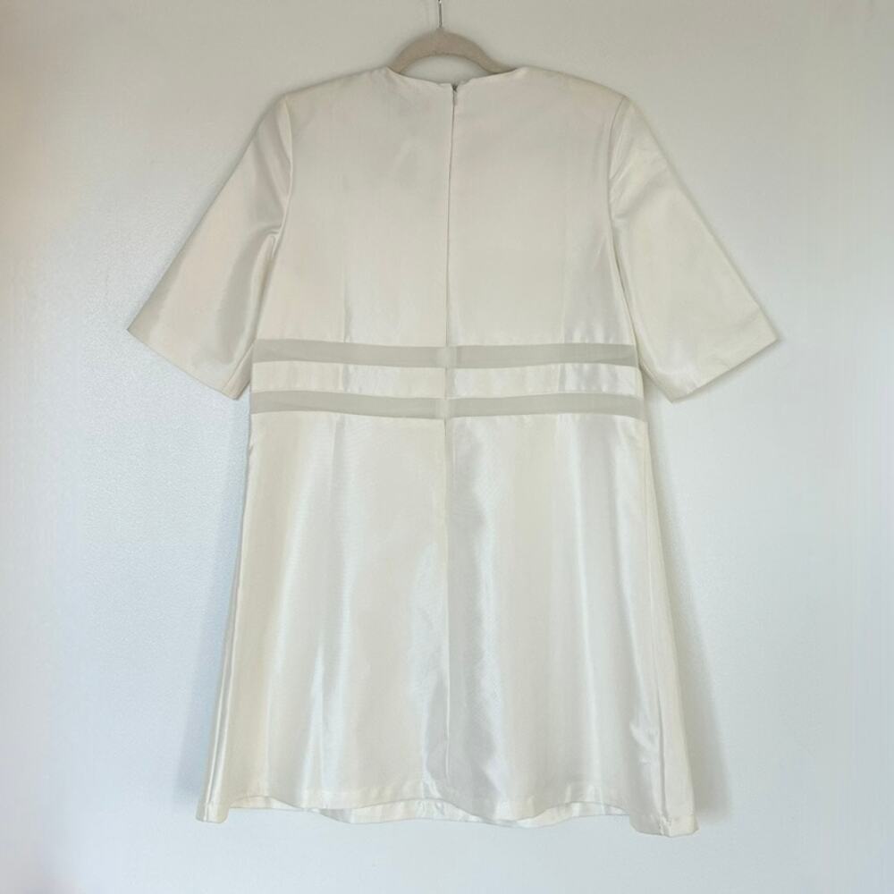 NWT Elliatt Oracle Ivory Mesh Trim Mini Dress Sz … - image 2